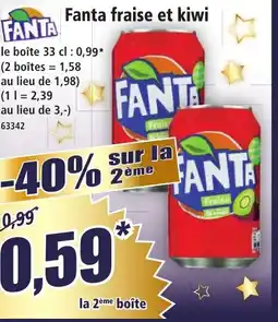 Norma FANTA fraise et kiwi offre