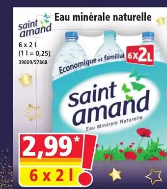 Norma SAINT AMAND Eau minérale naturelle offre