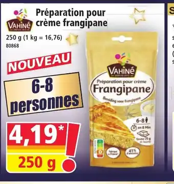 Norma VAHINE Préparation pour crème frangipane offre