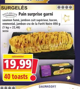 Norma POULAILLON Pain surprise garni offre