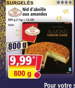 Norma Nid d'abeille aux amandes offre