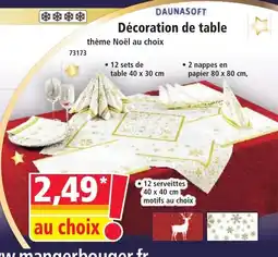 Norma DAUNASOFT Décoration de table offre