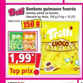 Norma TROLLI Bonbons guimauve fourrés offre