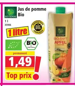 Norma BIO SONNE Jus de pomme Bio offre