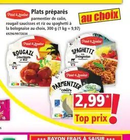 Norma PAUL & LOUISE Plats préparés offre