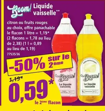 Norma BOOM liquide vaisselle offre