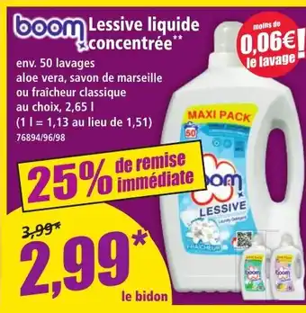Norma BOOM Lessive liquide concentrée offre