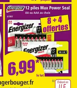 Norma ENERGIZER 12 Max Power Seal offre