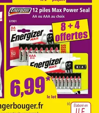 Norma ENERGIZER 12 Max Power Seal offre