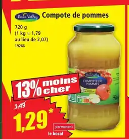 Norma RIVER VALLEY Compote de pommes offre