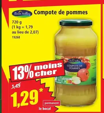 Norma RIVER VALLEY Compote de pommes offre