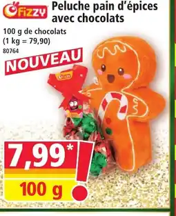 Norma Fizzy Peluche pain d'épices offre