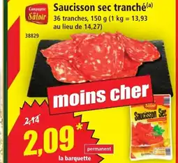 Norma Saucisson sec tranché offre