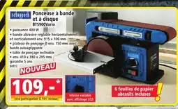 Norma SCHEPPACH Ponceuse à bande et à disque BTS900Vario offre