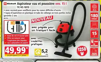 Norma EINHELL Aspirateur eau et poussière offre