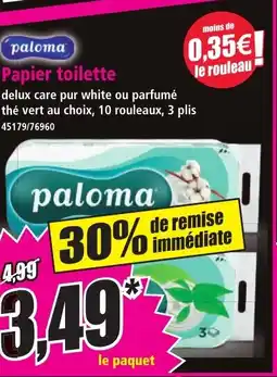 Norma PALOMA Papier toilette offre