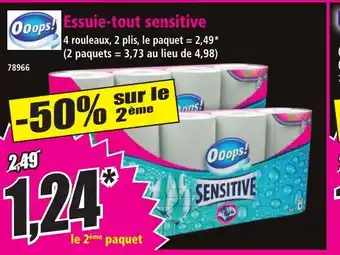Norma OOOPS Essuie-tout sensitive offre
