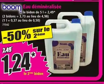 Norma BOOM Eau déminéralisée offre