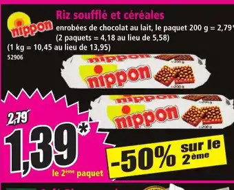 Norma NIPPON Riz soufflé et céréales offre