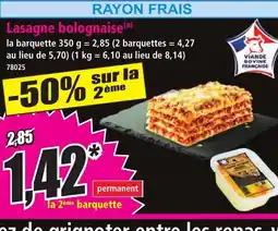 Norma Lasagne bolognaise offre