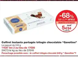 Monoprix GAVOTTES Coffret Instants partagés trilogie chocolatée offre