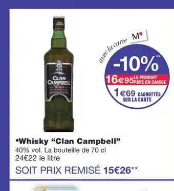 Monoprix CLAN CAMPBELL Whisky offre