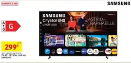 Intermarché Tv 43" crystal uhd 4k samsung offre