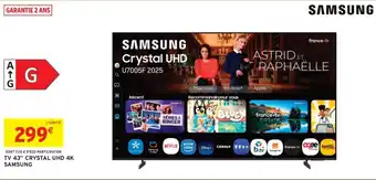 Tv 43" crystal uhd 4k samsung