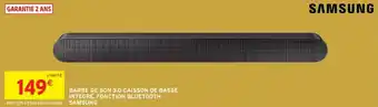 Intermarché Barre de son 3.0 caisson de basse integre. fonction bluetooth samsung offre