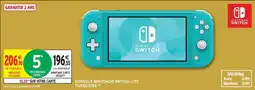 Intermarché Console nintendo switch lite turquoise offre