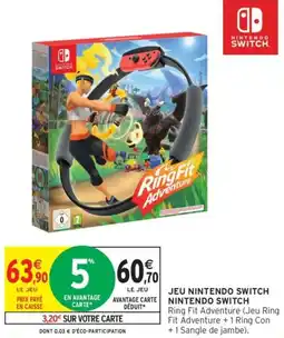 Intermarché Jeu nintendo switch nintendo switch offre