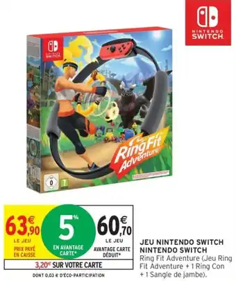 Intermarché Jeu nintendo switch nintendo switch offre