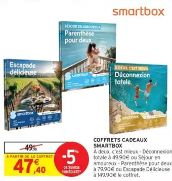Intermarché Coffrets cadeaux smartbox offre
