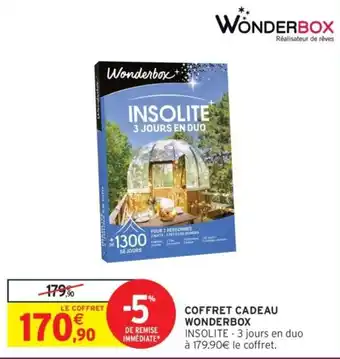 Intermarché Coffret cadeau wonderbox offre