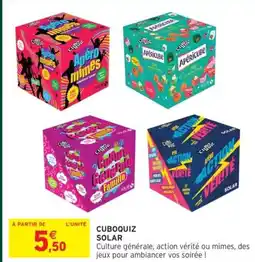 Intermarché Cuboquiz solar offre