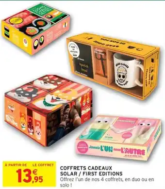 Intermarché Coffrets cadeaux solar / first editions offre