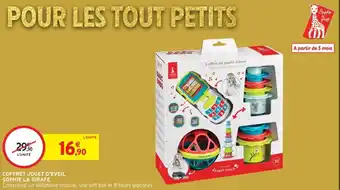 Intermarché Coffret jouet d'eveil sophie la girafe offre