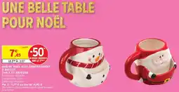 Intermarché Mug de noël avec compartiment à biscuit table et saveurs offre