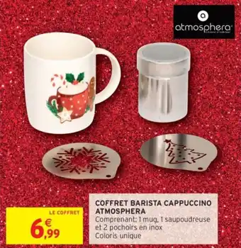 Intermarché Coffret barista cappuccino atmosphera offre