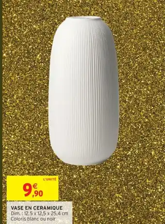 Intermarché Vase en ceramique offre