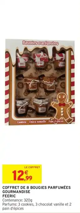 Intermarché Coffret de 8 bougies parfumées gourmandise offre