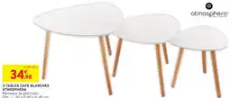Intermarché 3 tables cafe blanches atmosphera offre