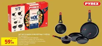 Intermarché Set de cuisson pyrexoptima 7 pièces offre