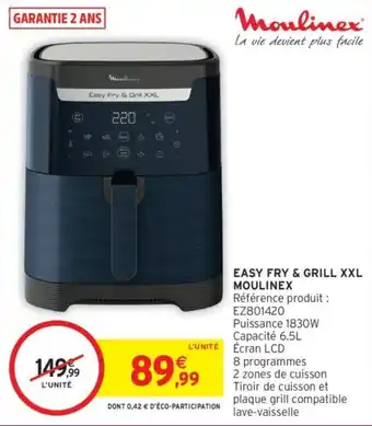 Intermarché Easy fry & grill xxl moulinex offre