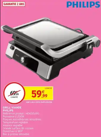Intermarché Grill viande philips offre