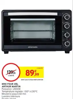 Intermarché Mini four arthur martin offre