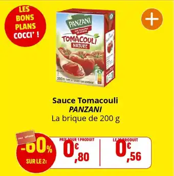 Coccinelle Supermarché PANZANI Sauce Tomacouli offre