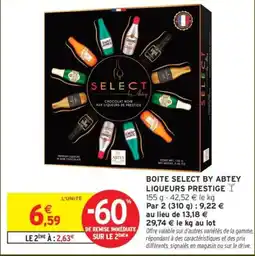 Intermarché Boite select by abtey liqueurs prestige offre