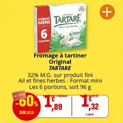 Coccinelle Supermarché TARTARE Fromage à tartiner Original offre