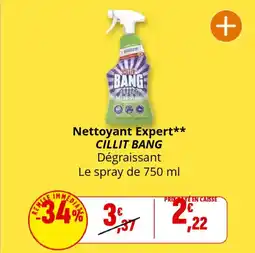 Coccinelle Supermarché CILLIT BANG Nettoyant Expert offre